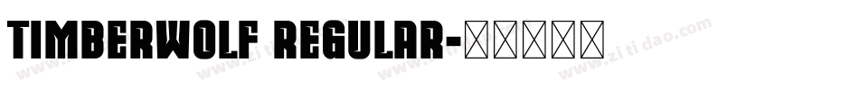 TimberWolf Regular字体转换